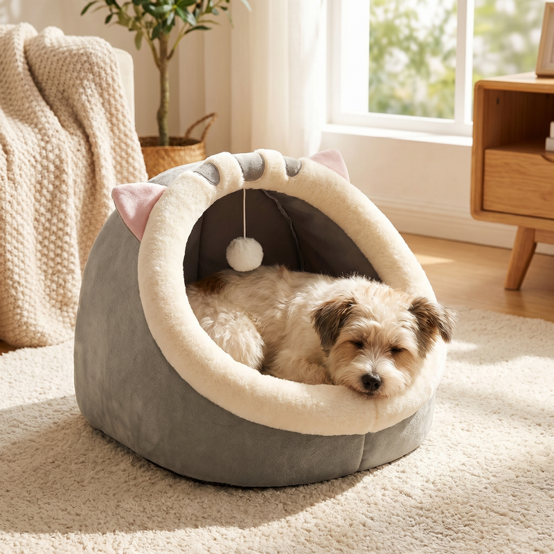 Deep Sleep Foldable Cat Cave Bed