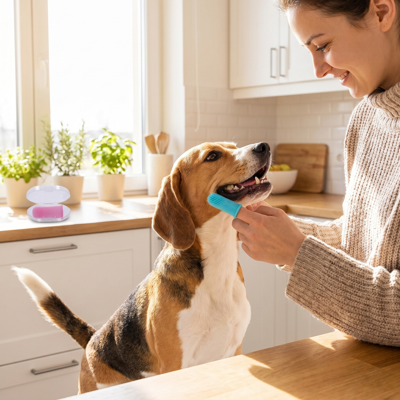 Silicone Pet Finger Toothbrush