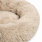 Round Plush Pet Bed - rim texture detail