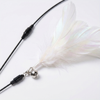 Feather and Bell Cat Teaser Wand - detail