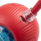 Automatic Rolling Cat Ball Toy - seam and sensor detail
